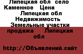 Липецкая обл. село  Каменное › Цена ­ 300 000 - Липецкая обл. Недвижимость » Земельные участки продажа   . Липецкая обл.